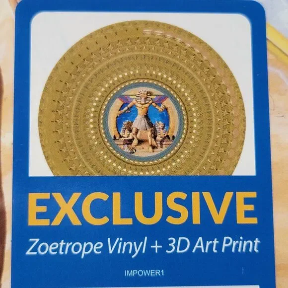 VINYL Iron Maiden: Powerslave 40th Anniv Zoetrope LP + 3D Art Print NEW / SEALED